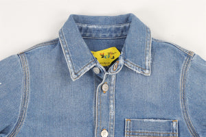 OFF-WHITE BLUE KIDS BOYS SHIRT 8 YEARS