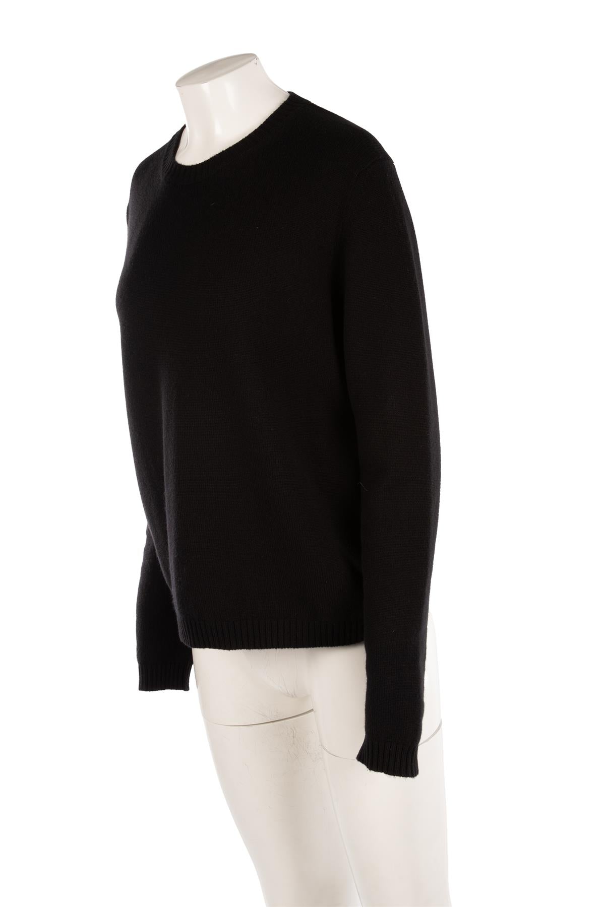 LORO PIANA BLACK CASHMERE SWEATER IT 46 UK 14