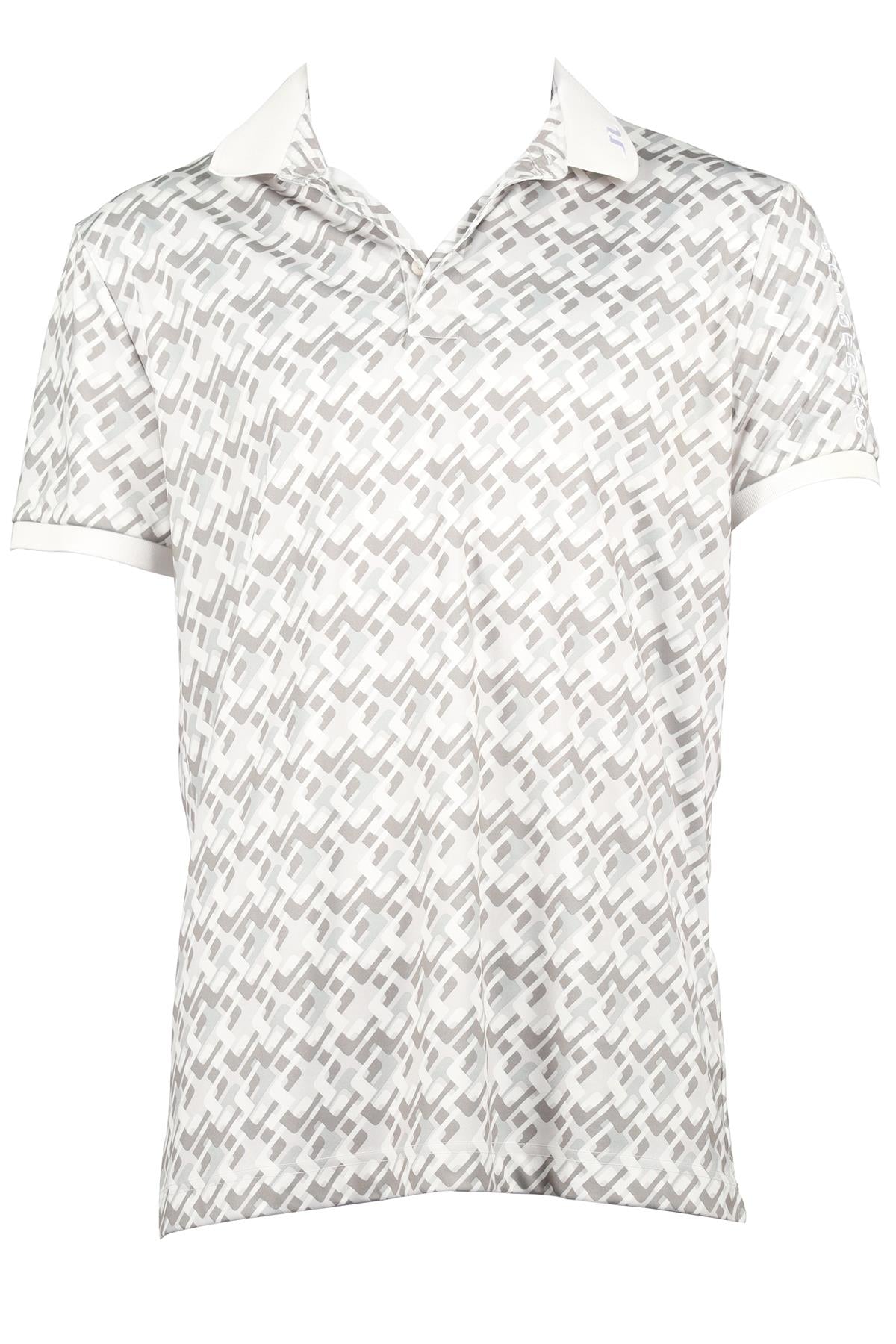 J LINDEBERG GREY MEN'S JERSEY POLO SHIRT LARGE