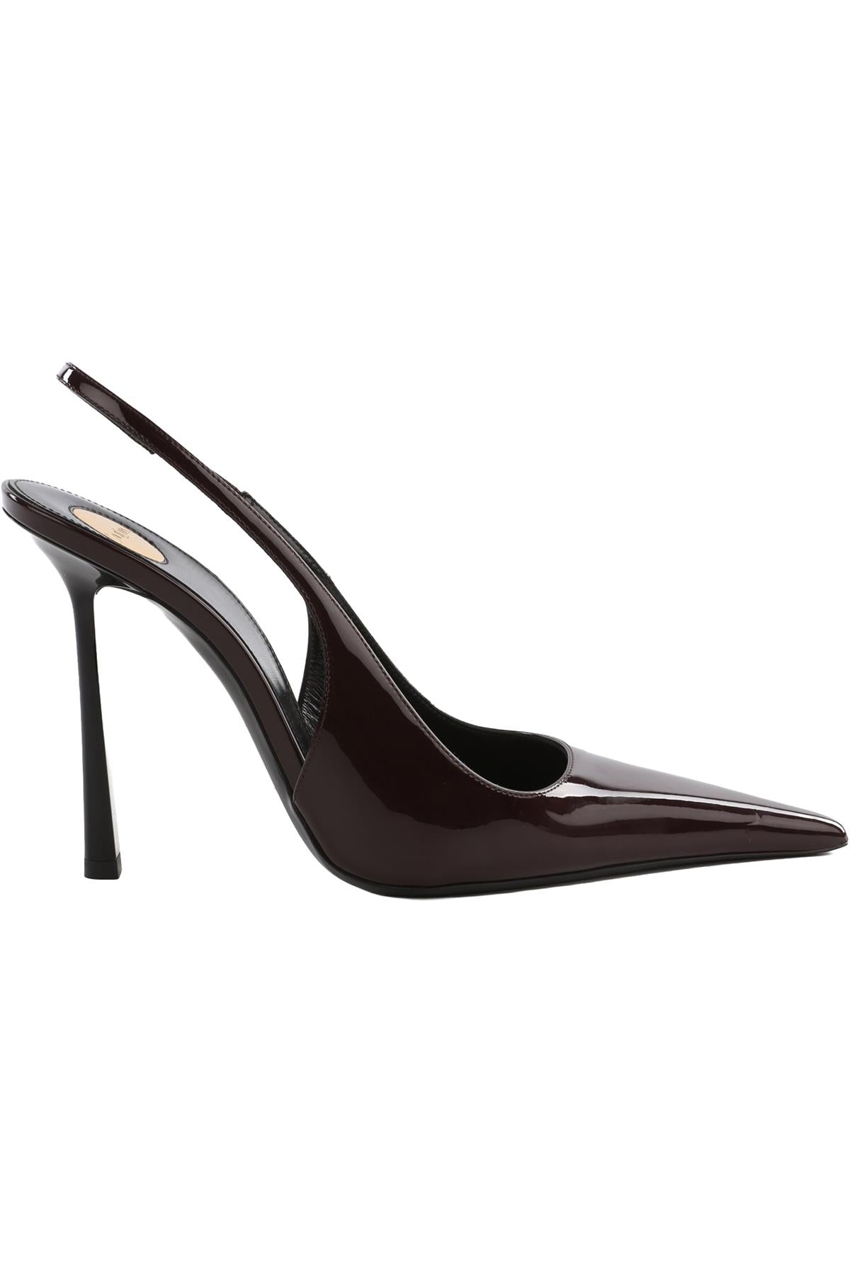 SAINT LAURENT BURGUNDY VENDOME PATENT LEATHER SLINGBACK PUMPS EU 39 UK 6 US 9