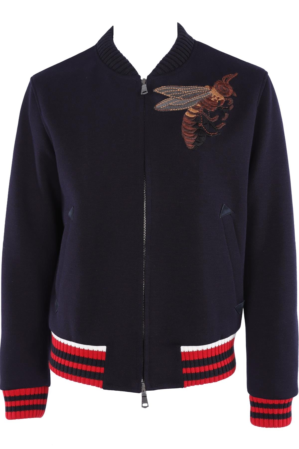 GUCCI NAVY MEN'S COTTON JACKET IT 50 UK/US 40