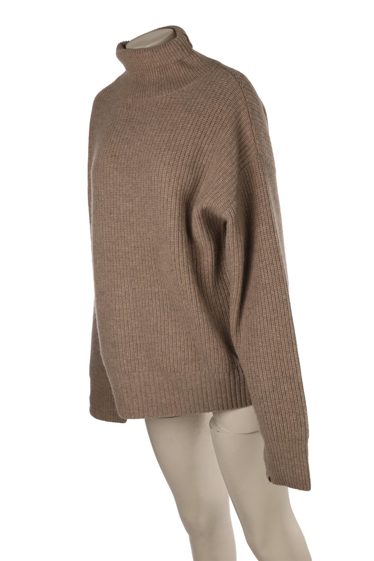 EXTREME CASHMERE TAUPE CASHMERE SWEATER ONE SIZE