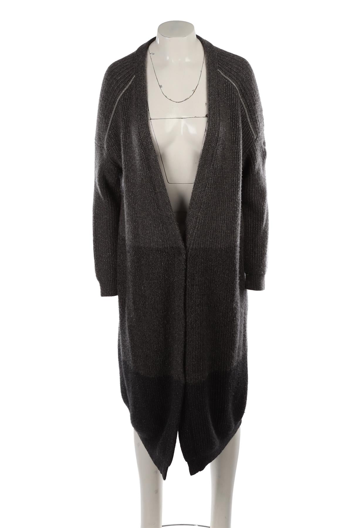 GREY CASHMERE CARDIGAN
