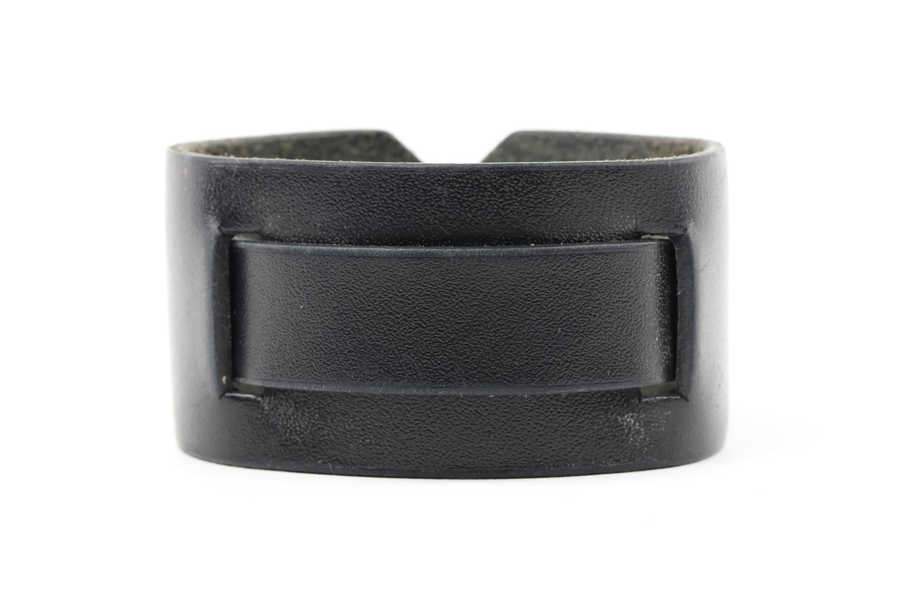 HERMÈS BLACK 2013 LEATHER BRACELET