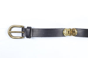 ISABEL MARANT BLACK LEATHER WAIST BELT MEDIUM