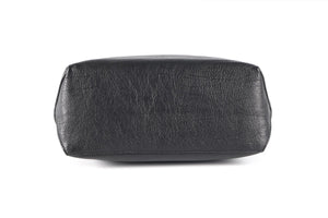 LANCEL BLACK LEATHER SHOULDER BAG