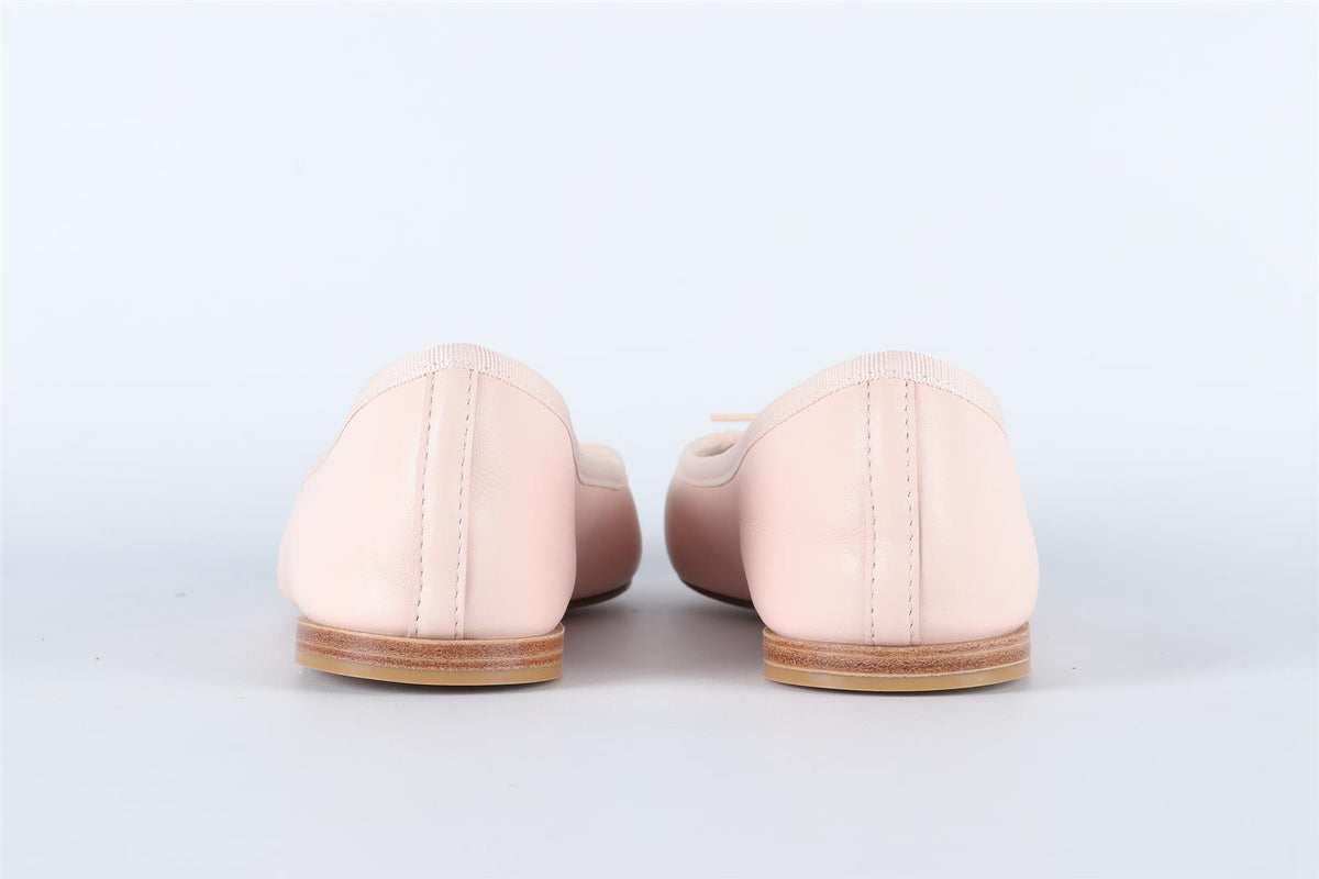 REPETTO PINK LEATHER BALLET FLATS EU 38.5 UK 5.5 US 8.5