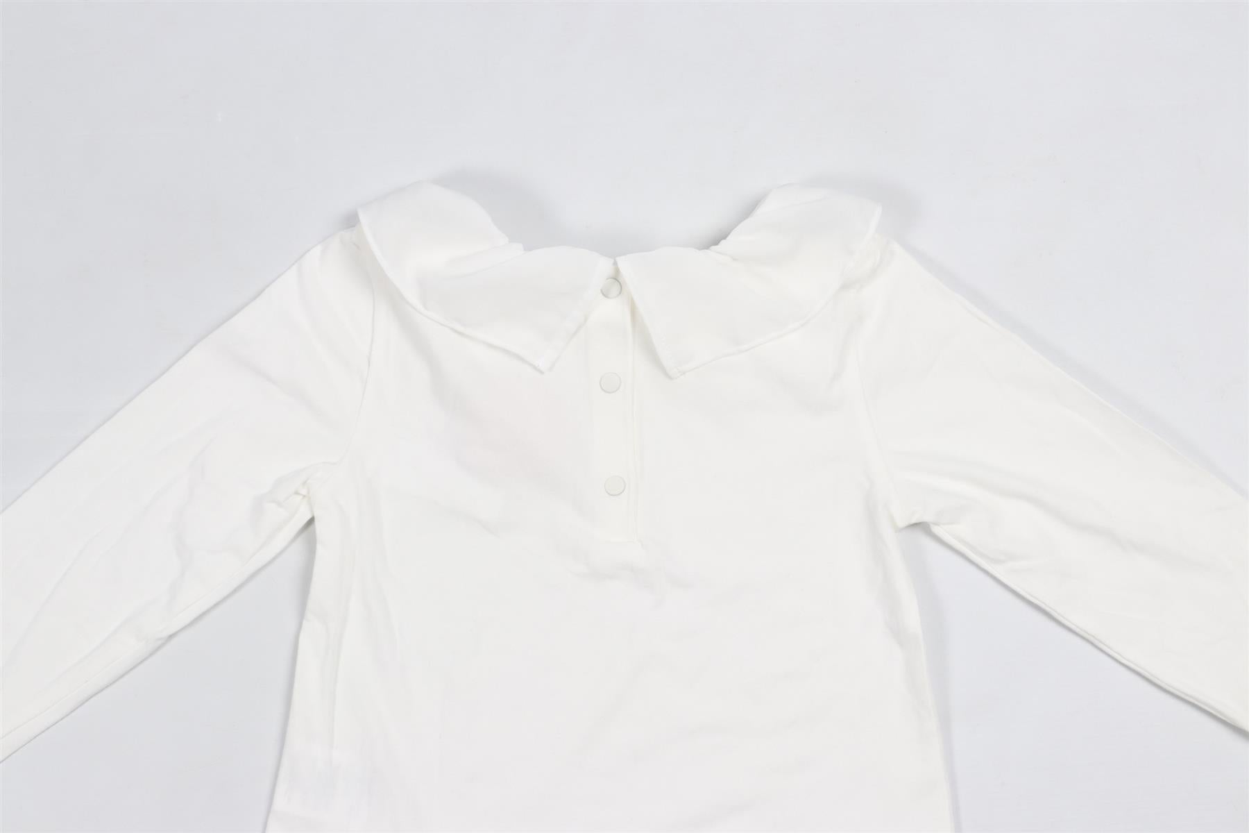 PATACHOU WHITE KIDS GIRLS COTTON TOP 8 YEARS