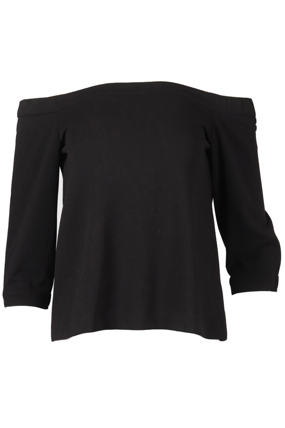 TIBI OFF THE SHOULDER CREPE TOP US 4 UK 8