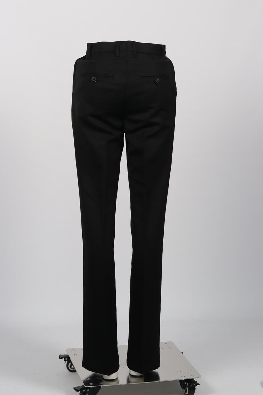 ANINE BING WOOL STRAIGHT LEG PANTS XSMALL