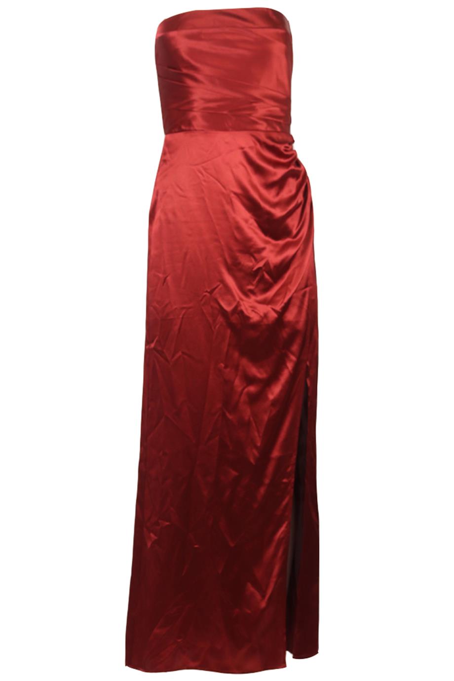 REFORMATION STRAPLESS SILK MAXI DRESS US 2 UK 6
