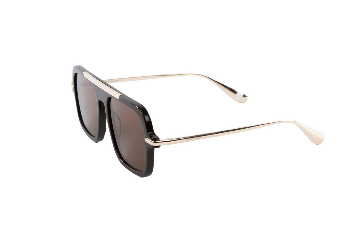 PAST MIDNIGHT BROWN THE RETRO ACETATE SUNGLASSES