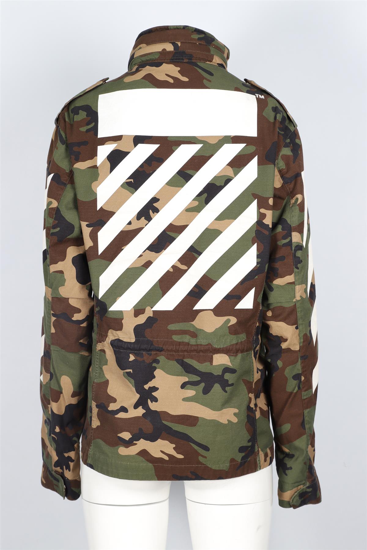 OFF-WHITE GREEN COTTON JACKET MEDIUM