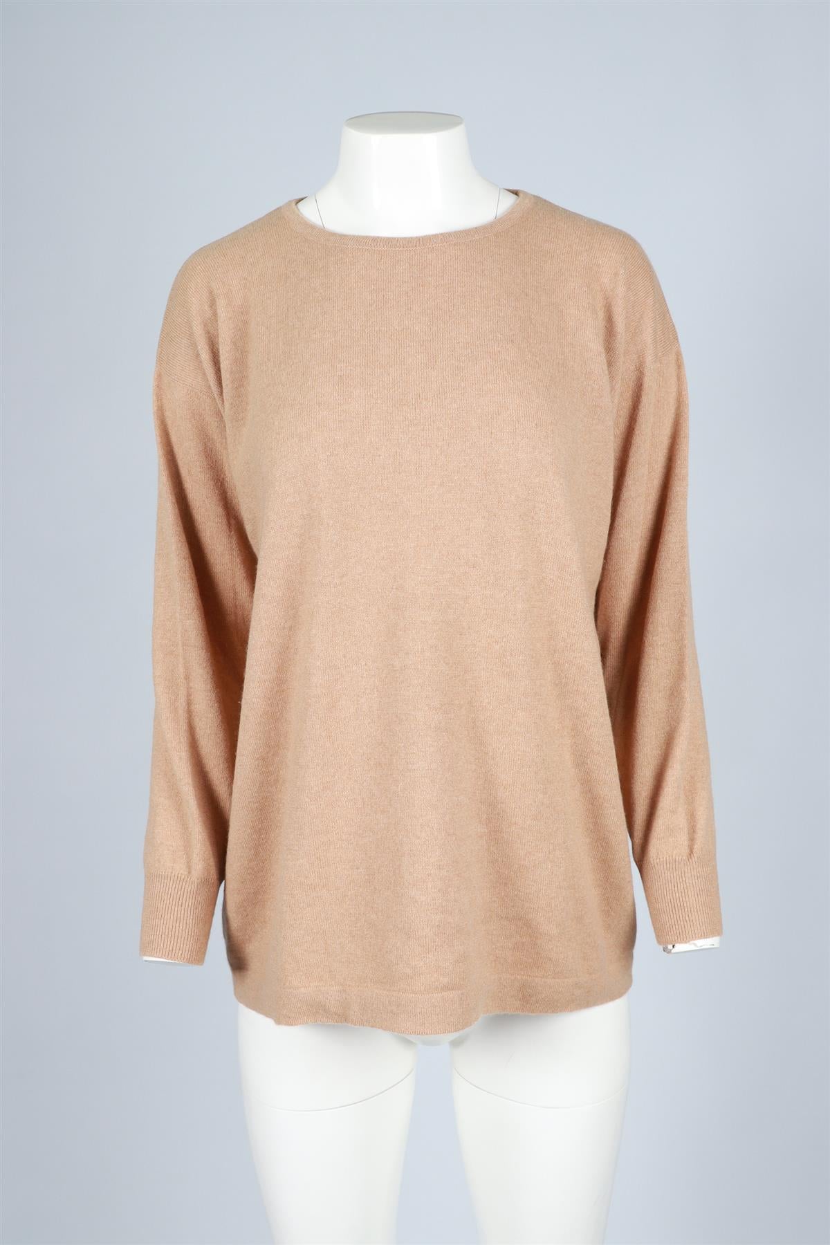 BRUNELLO CUCINELLI TAN CASHMERE SWEATER IT 44 UK 12