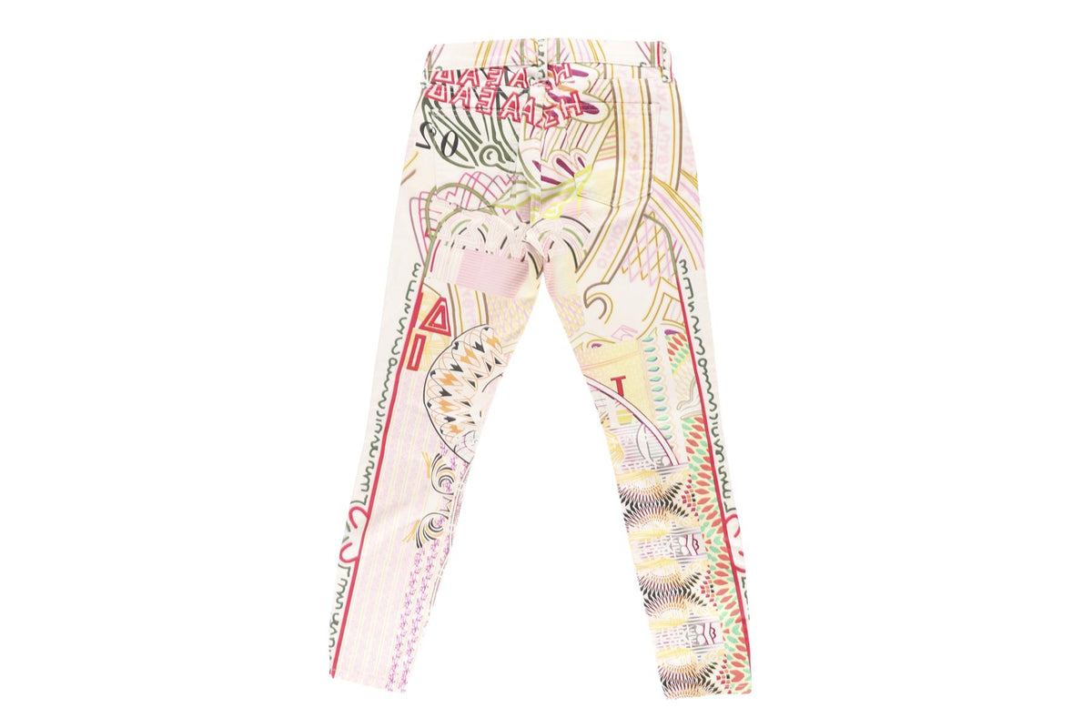 MARY KATRANTZOU MULTI DENIM SKINNY JEANS W26