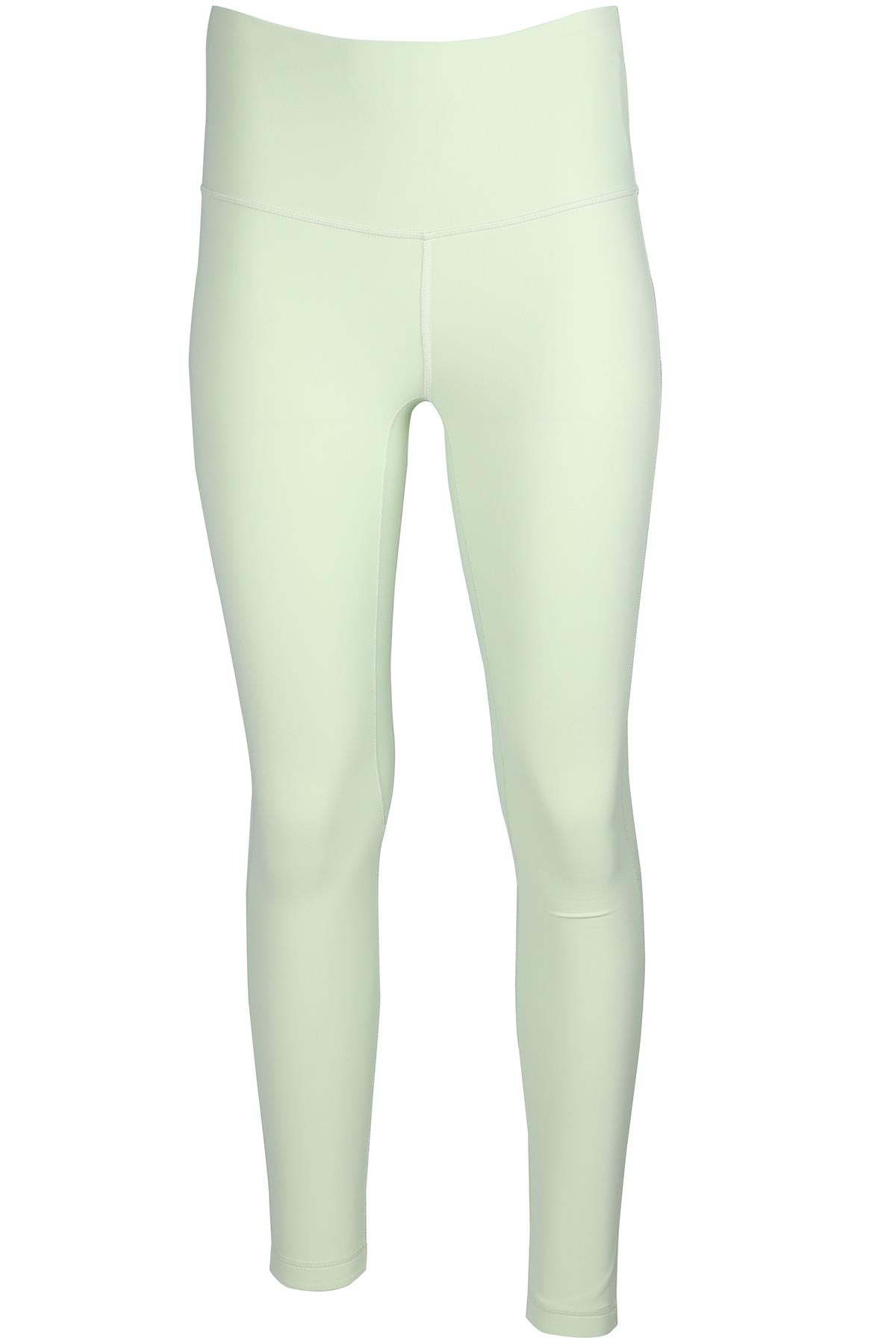 LULULEMON NEON LIME JERSEY LEGGINGS US 0 UK 4