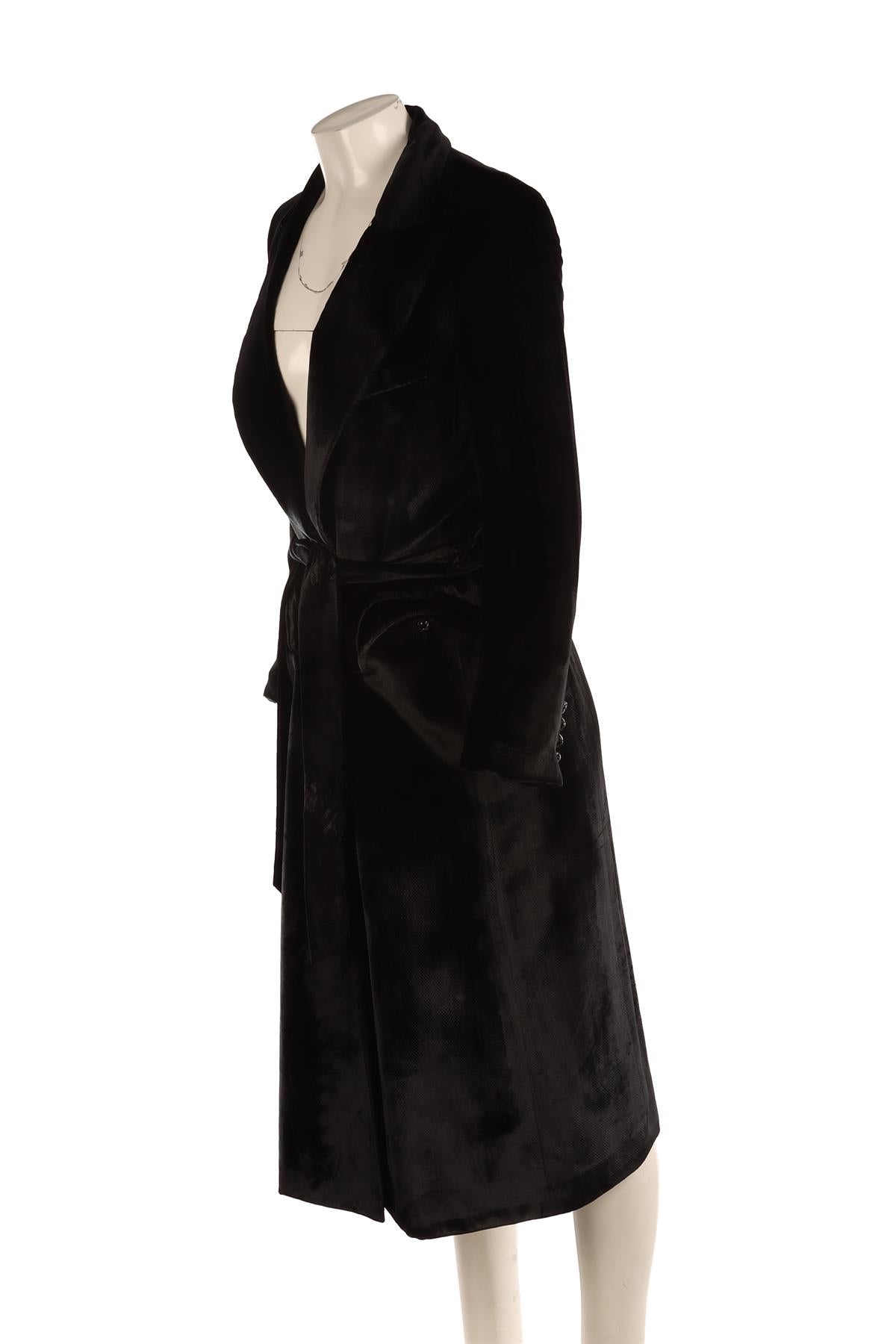 BLAZE MILANO BLACK VELVET MIDI DRESS IT 40 UK 8