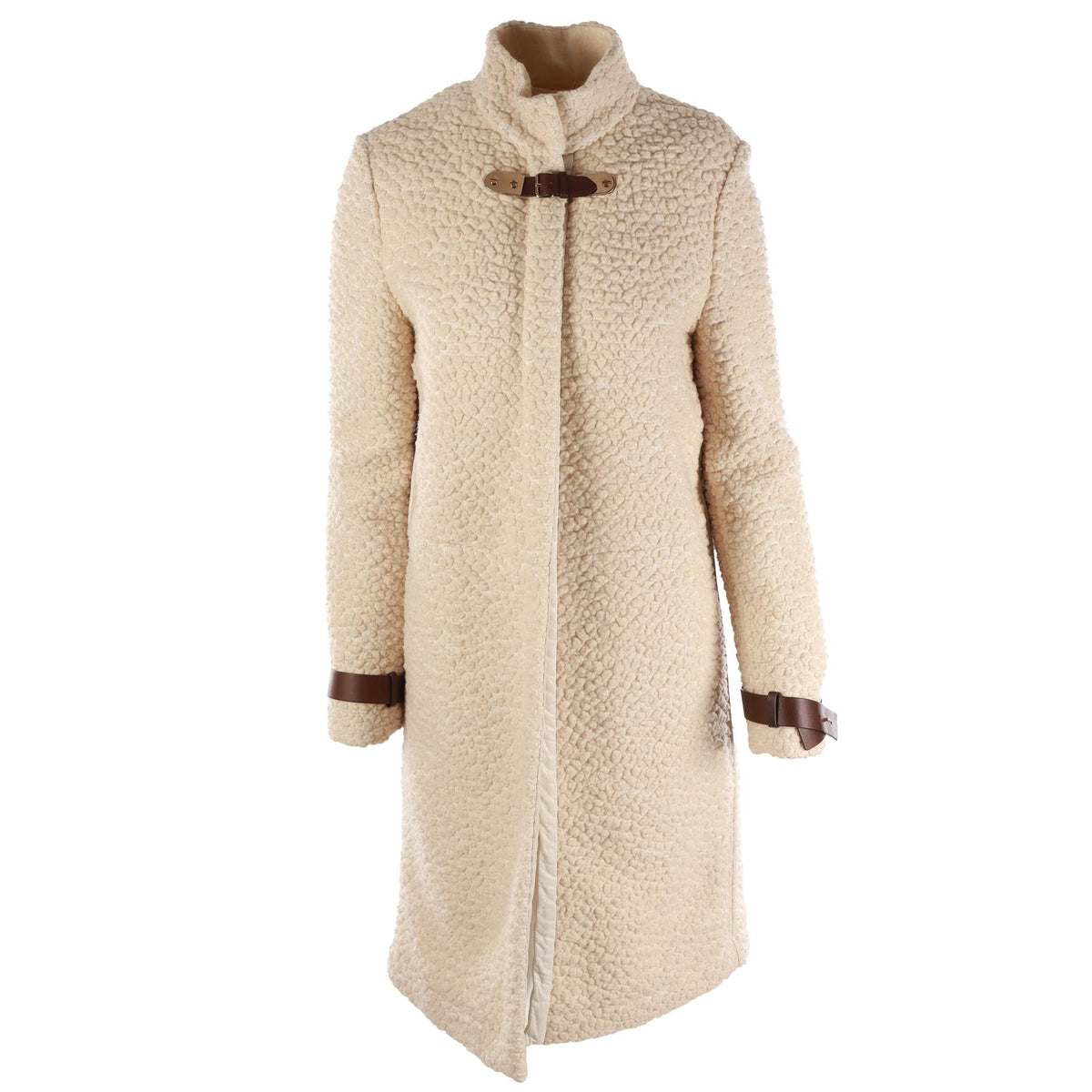 CHLOÉ CREAM WOOL COAT FR 38 UK 10