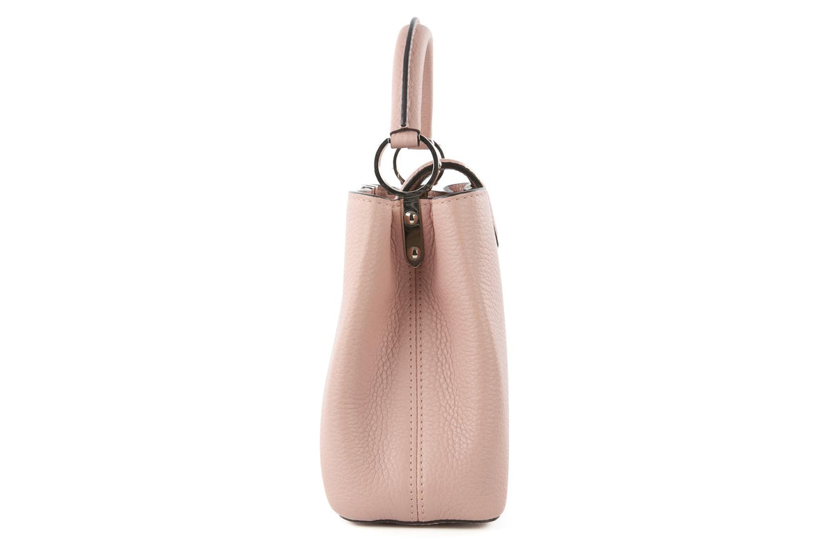 LOUIS VUITTON PINK CAPUCINES BB TAURILLON LEATHER TOTE BAG