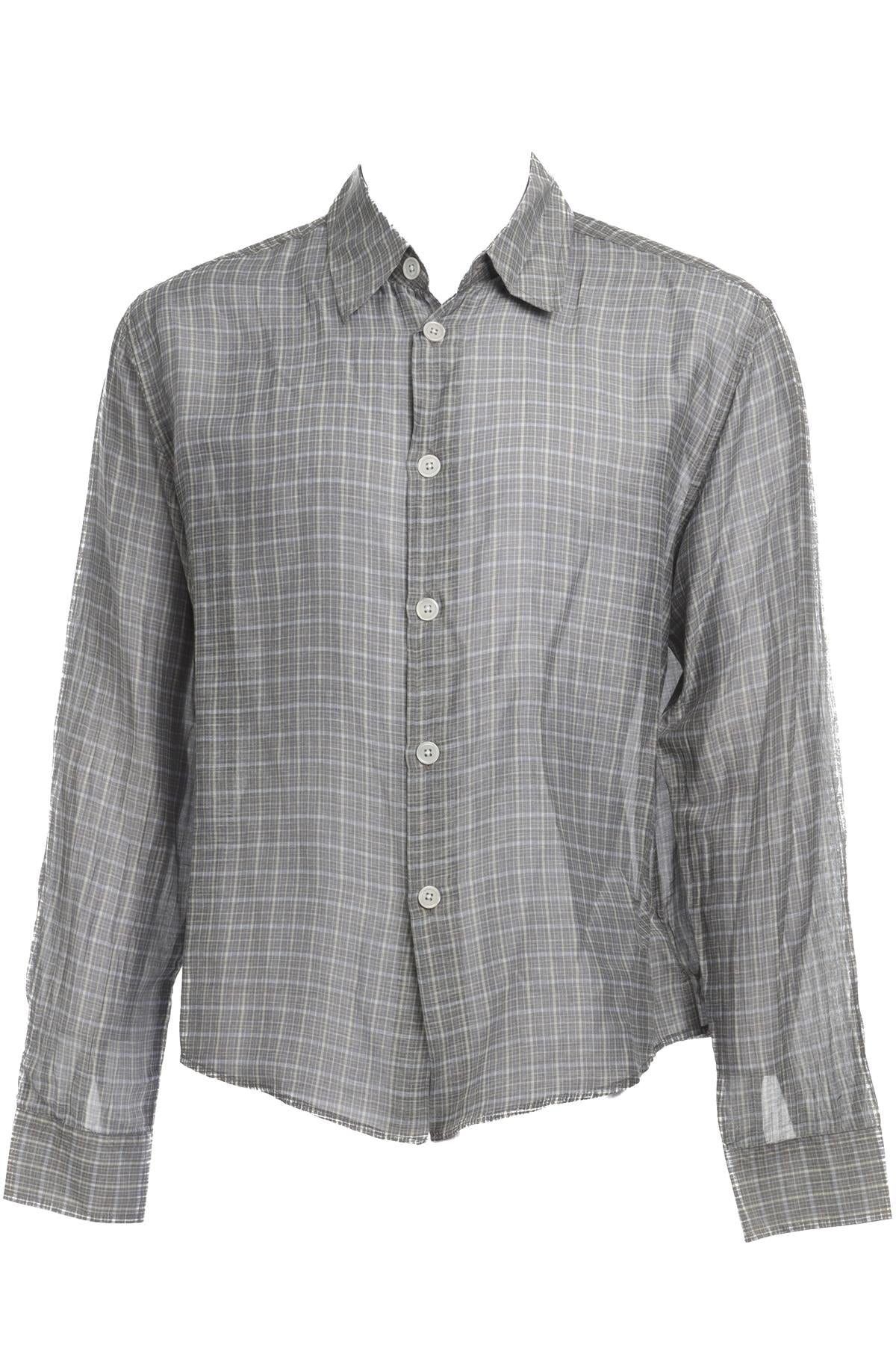 OUR LEGACY GREY MENS COTTON SHIRT IT 46 UK 36