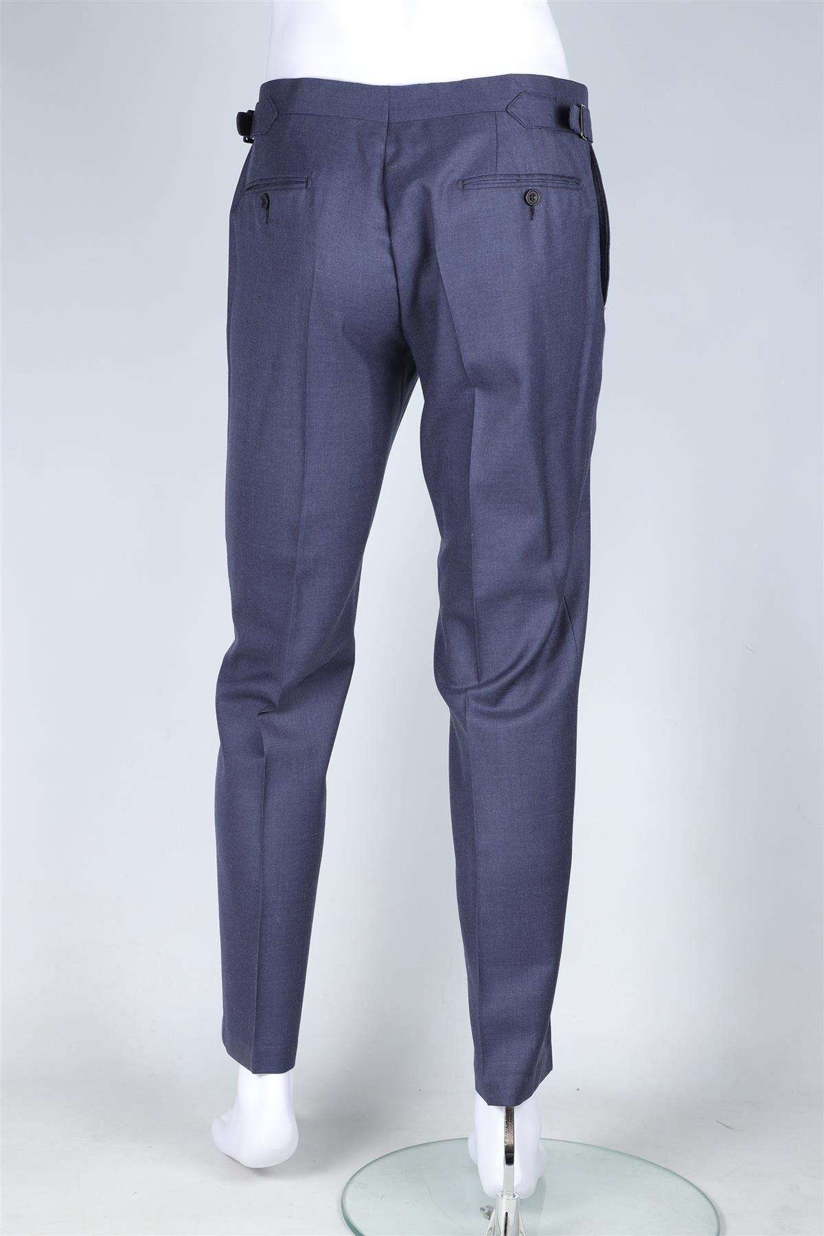 THOM SWEENEY NAVY MEN'S WOOL TWO PIECE SUIT SMALL