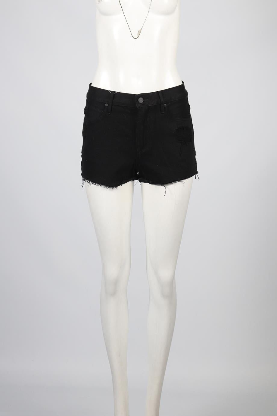 RTA HIGH RISE DENIM SHORTS W26 UK 8