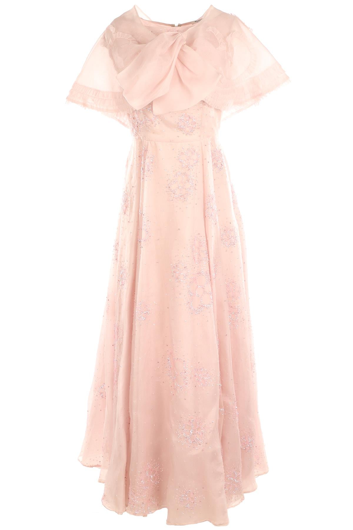 MIU MIU PINK SILK GOWN IT 40 UK 8