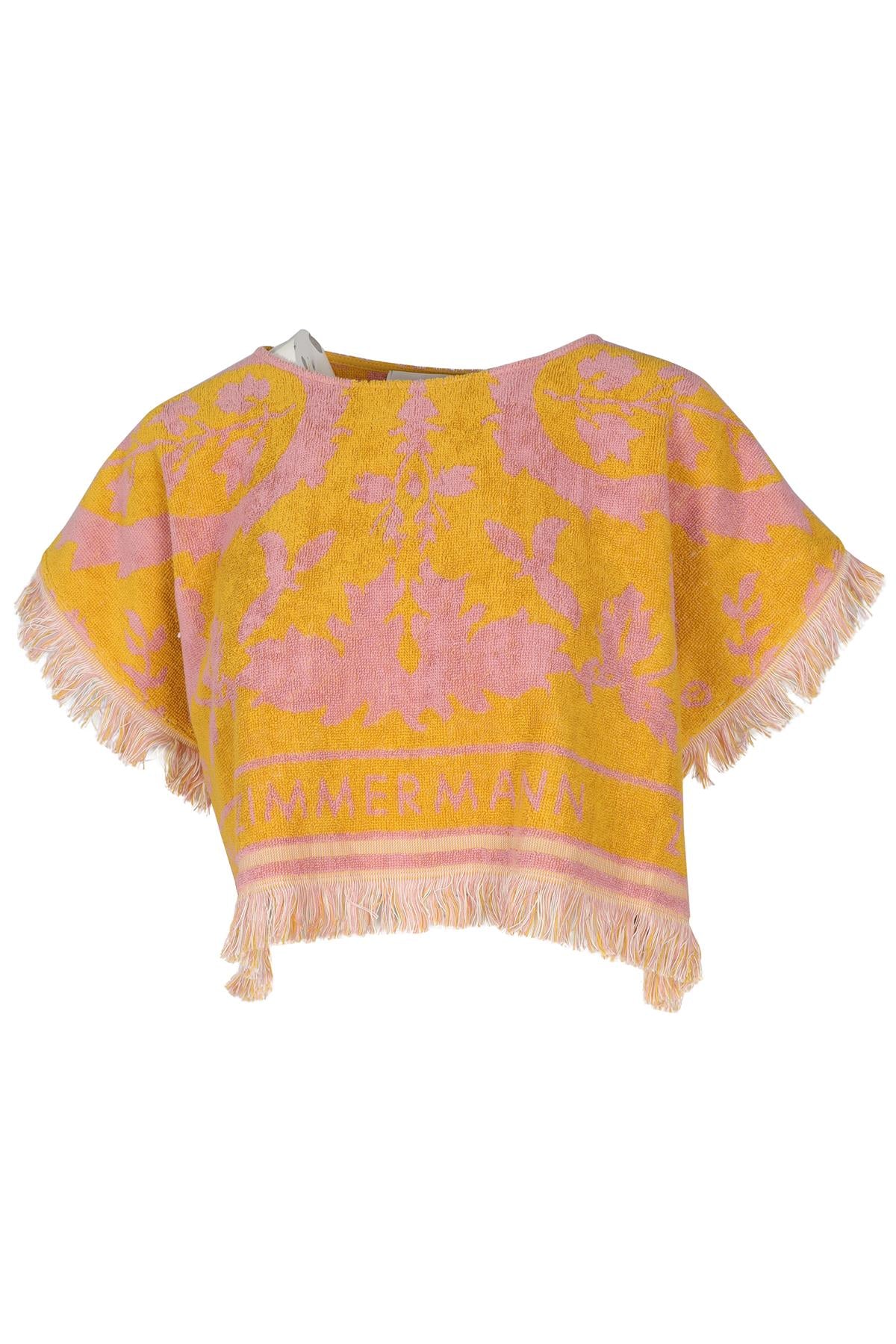 ZIMMERMANN YELLOW COTTON TOP UK 14