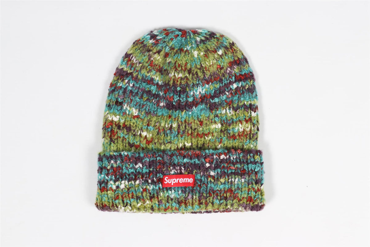 SUPREME GREEN KNIT BEANIE ONE SIZE