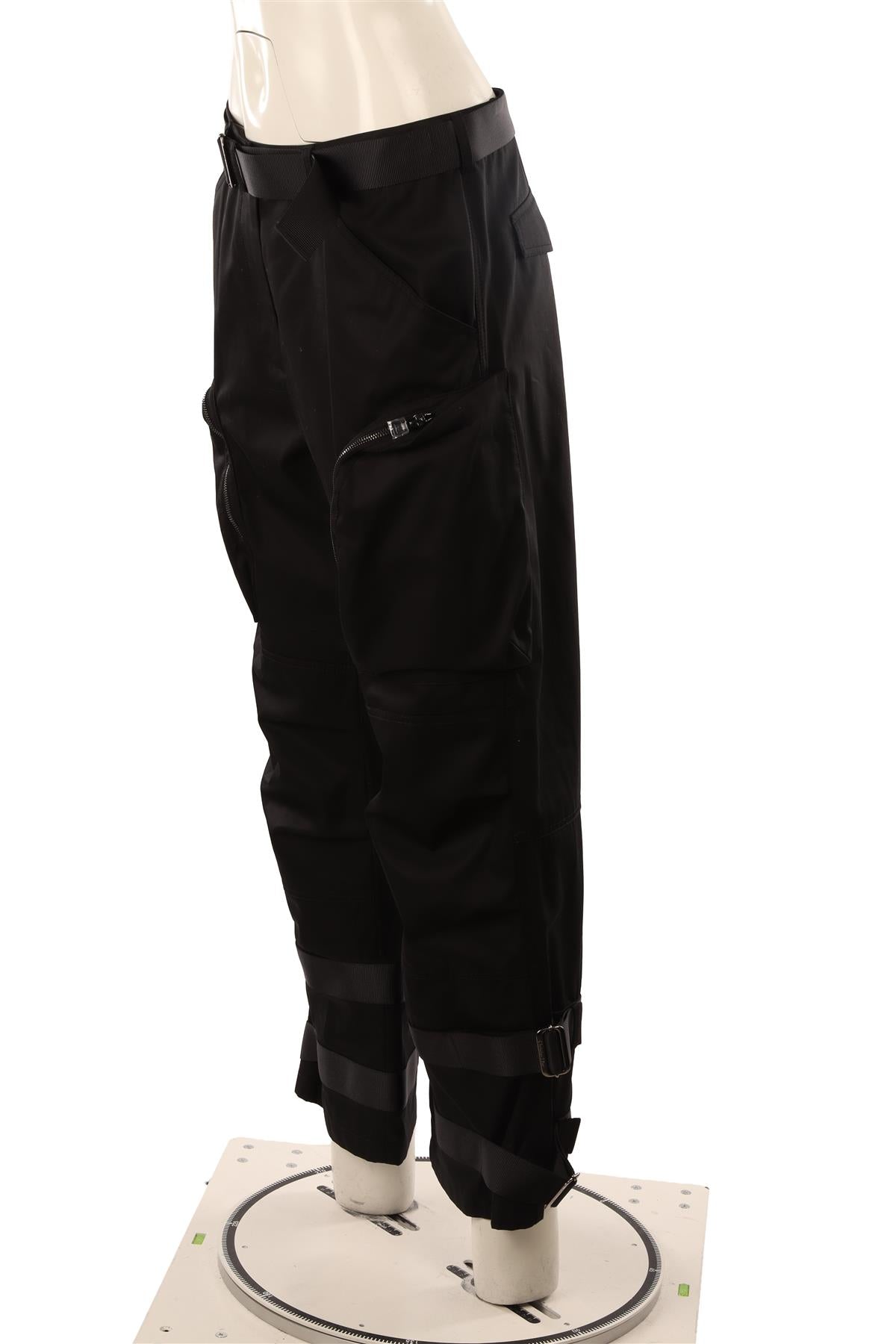 CHRISTIAN DIOR BLACK COTTON CARGO PANTS FR 40 UK 12