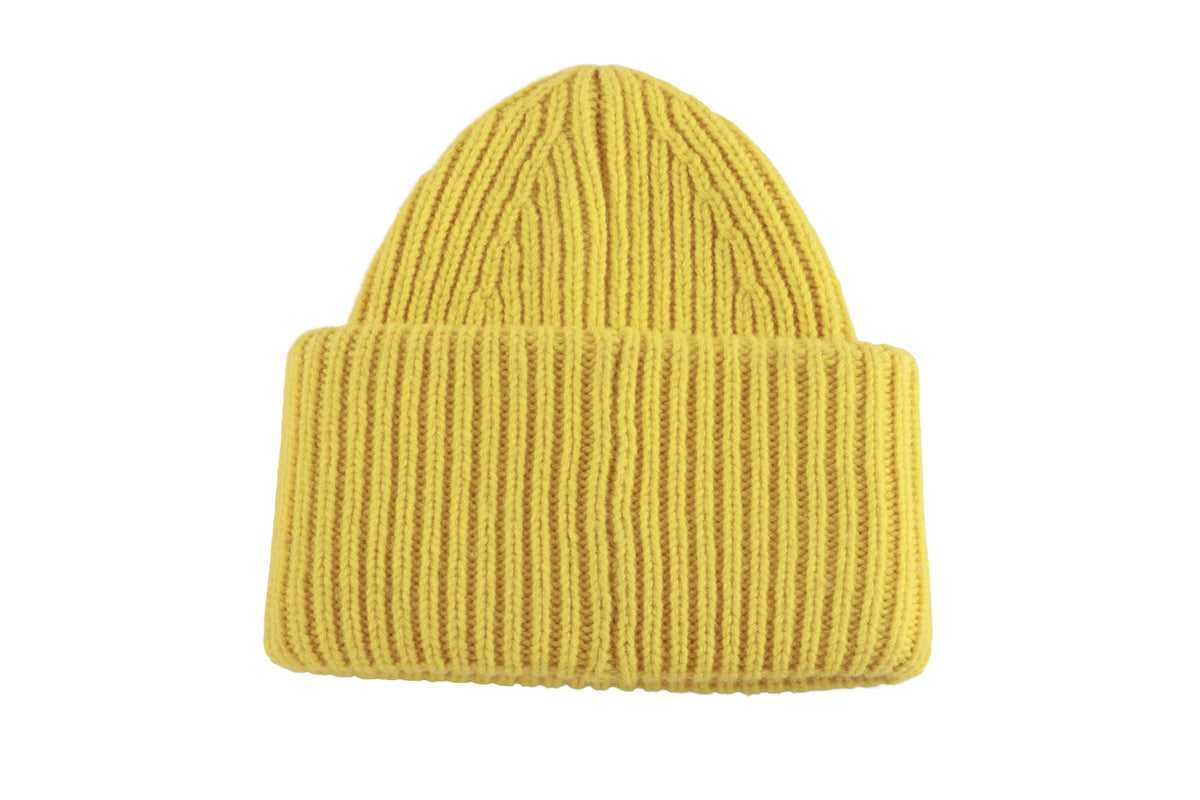 YELLOW WOOL BEANIE