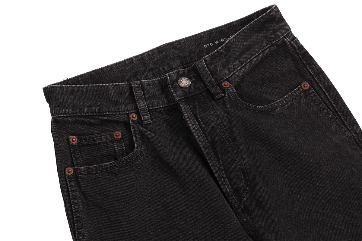 SAINT LAURENT BLACK HIGH RISE STRAIGHT LEG JEANS W27 UK 8-10