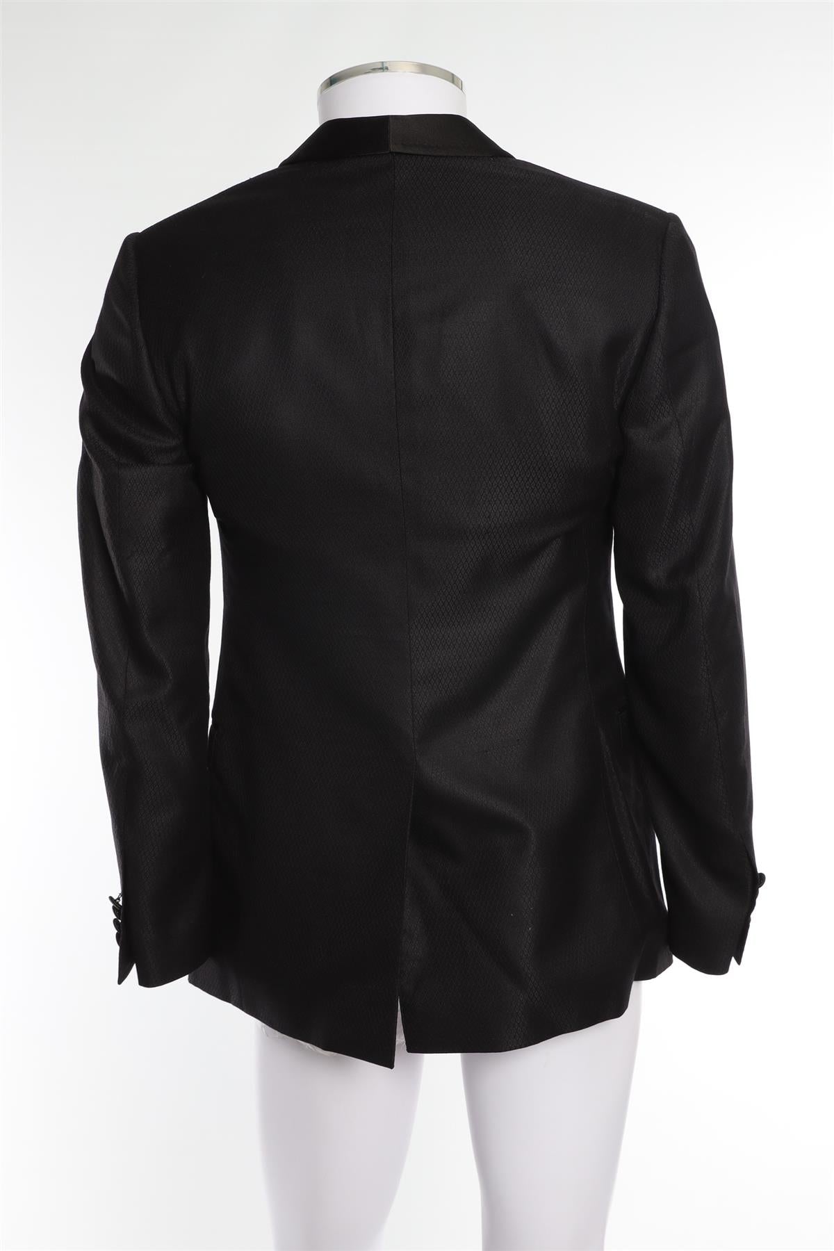 DOLCE & GABANNA BLACK MEN'S WOOL BLAZER IT 46 UK/US 36
