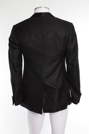 DOLCE & GABANNA BLACK MEN'S WOOL BLAZER IT 46 UK/US 36