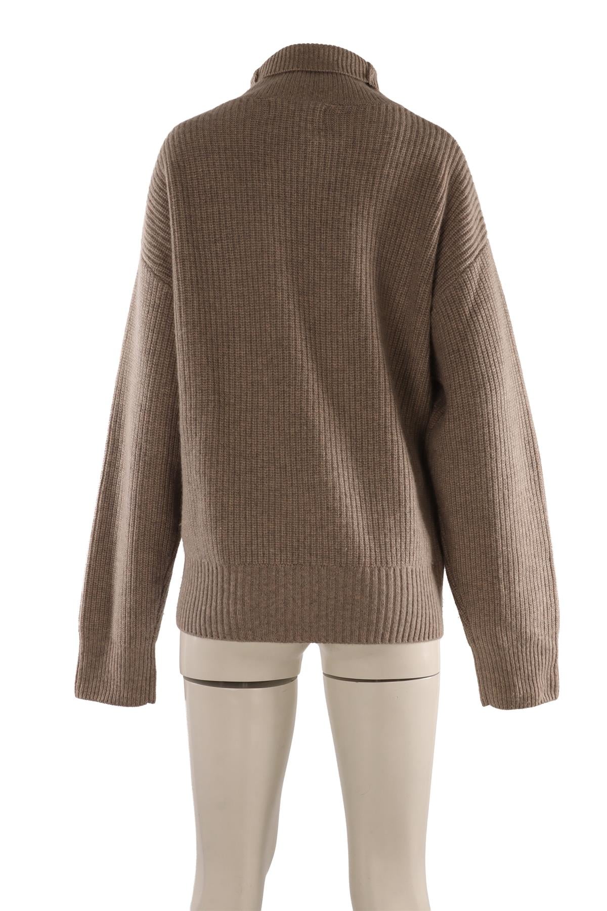 EXTREME CASHMERE TAUPE CASHMERE SWEATER ONE SIZE