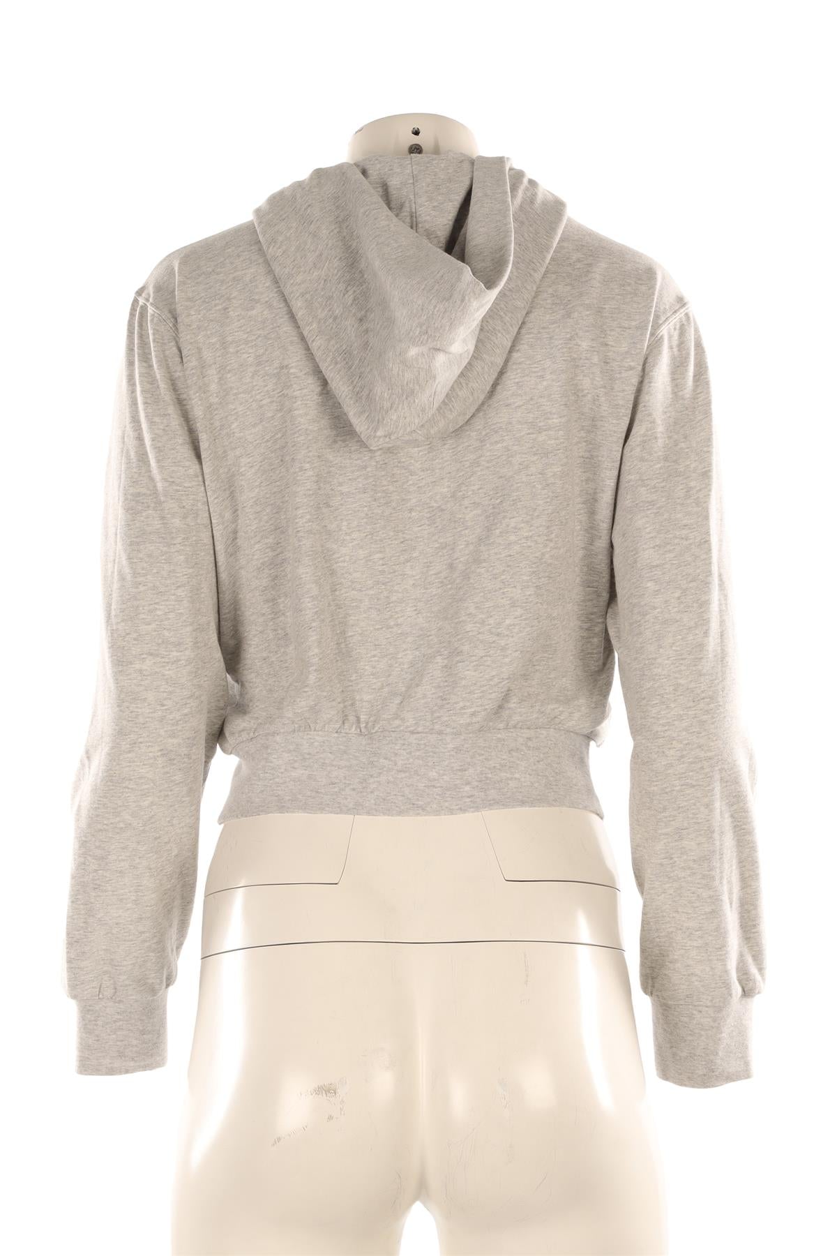SKIMS GREY COTTON HOODIE MEDIUM