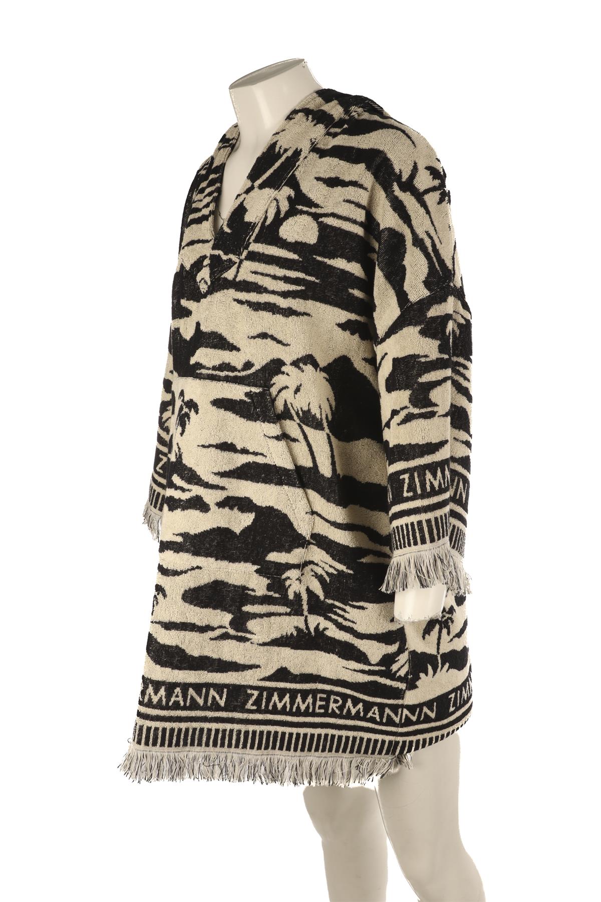 ZIMMERMANN BLACK COTTON MINI DRESS