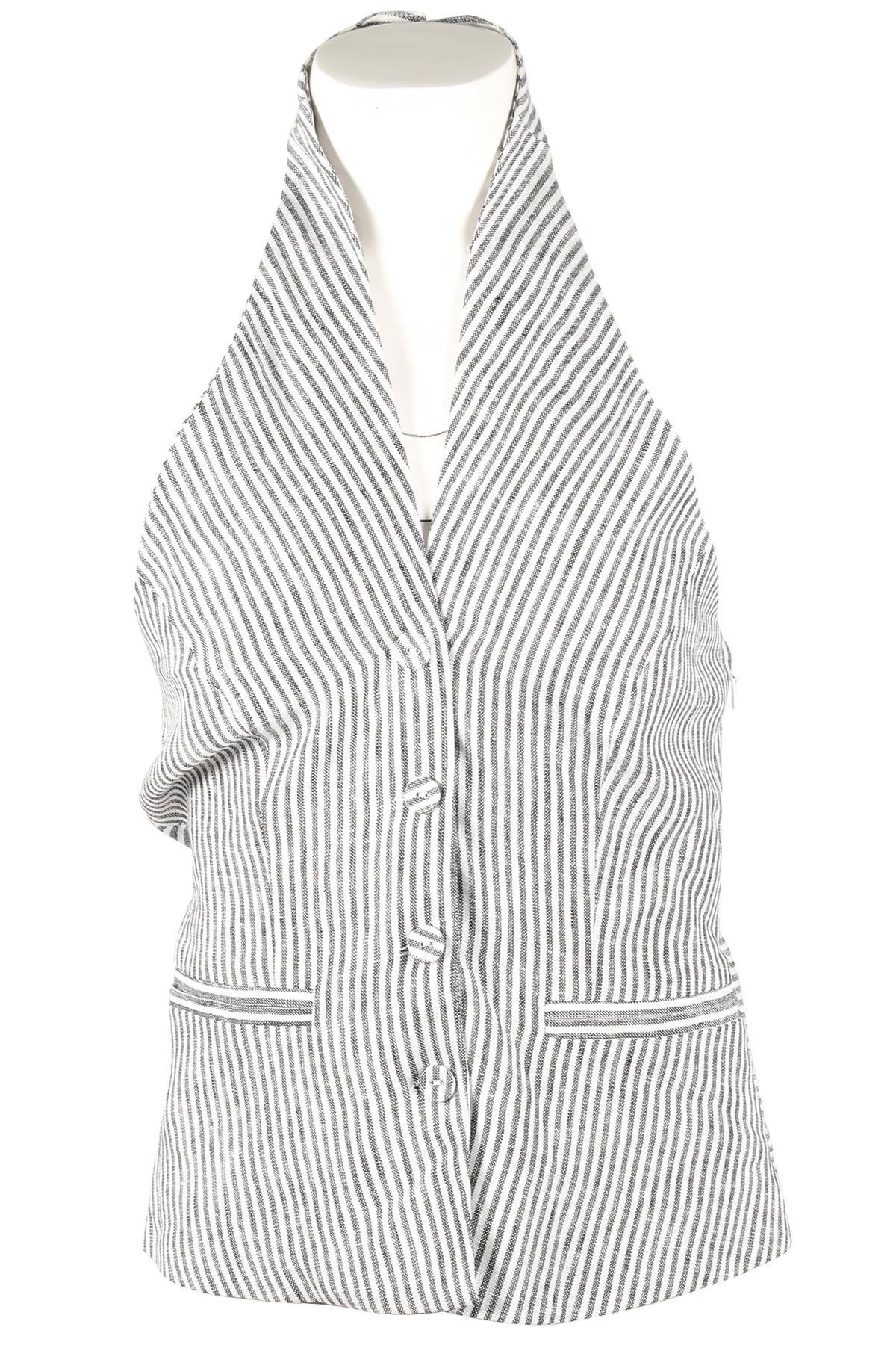REFORMATION GREY LINEN TOP US 4 UK 8