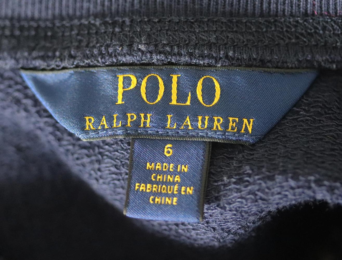 POLO RALPH LAUREN KIDS GIRLS COTTON SWEATSHIRT 6 YEARS