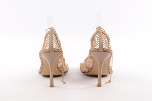 BOTTEGA VENETA BEIGE MESH PUMPS EU 40 UK 7 US 10