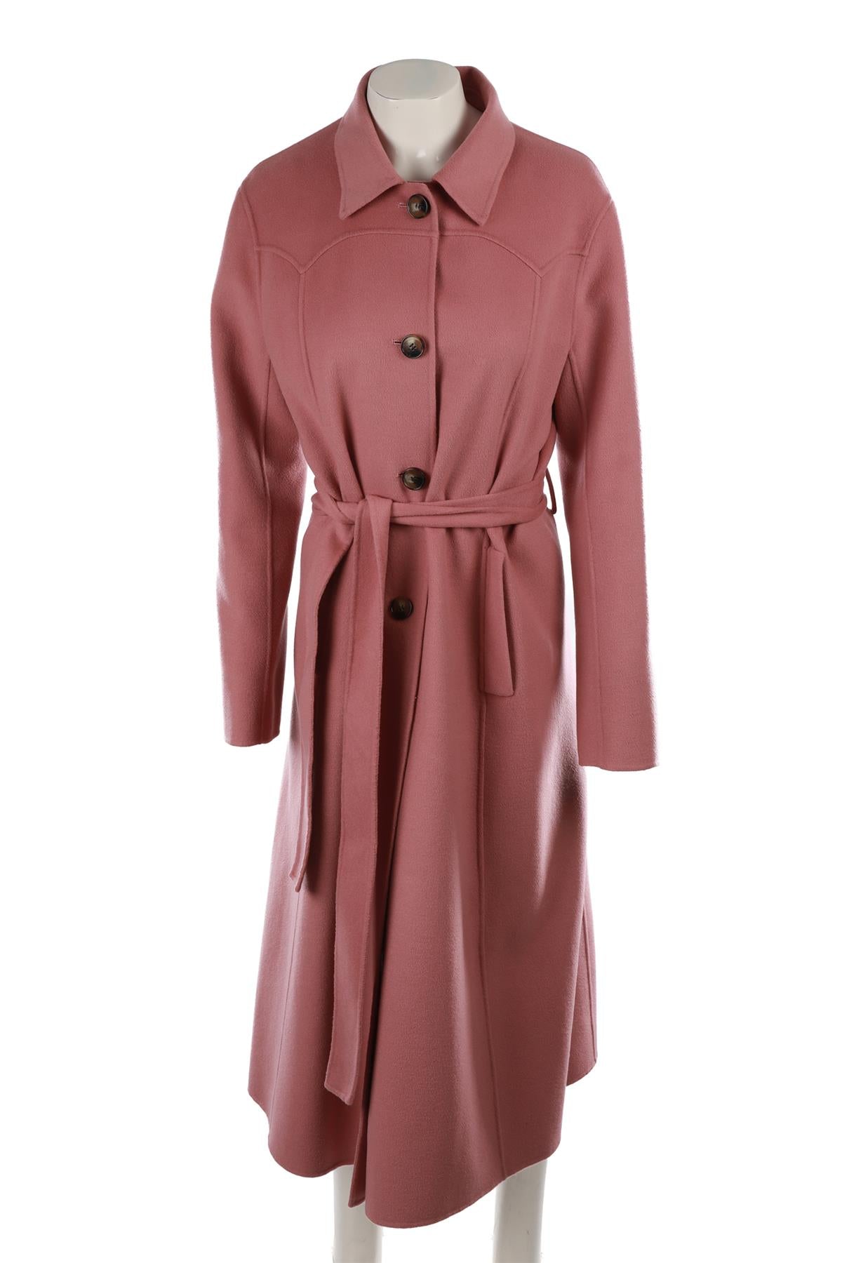 PINK WOOL COAT