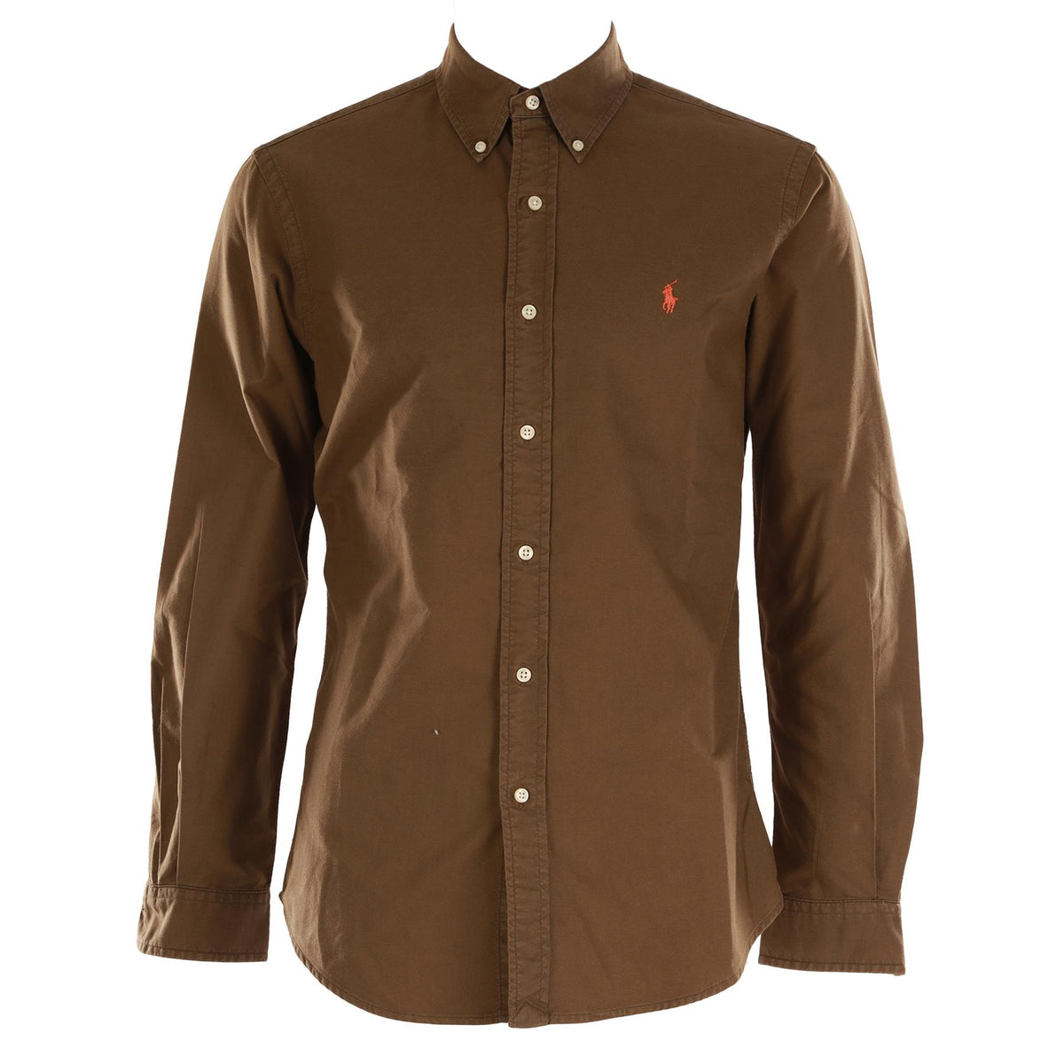 RALPH LAUREN GREEN MEN'S COTTON SHIRT MEDIUM