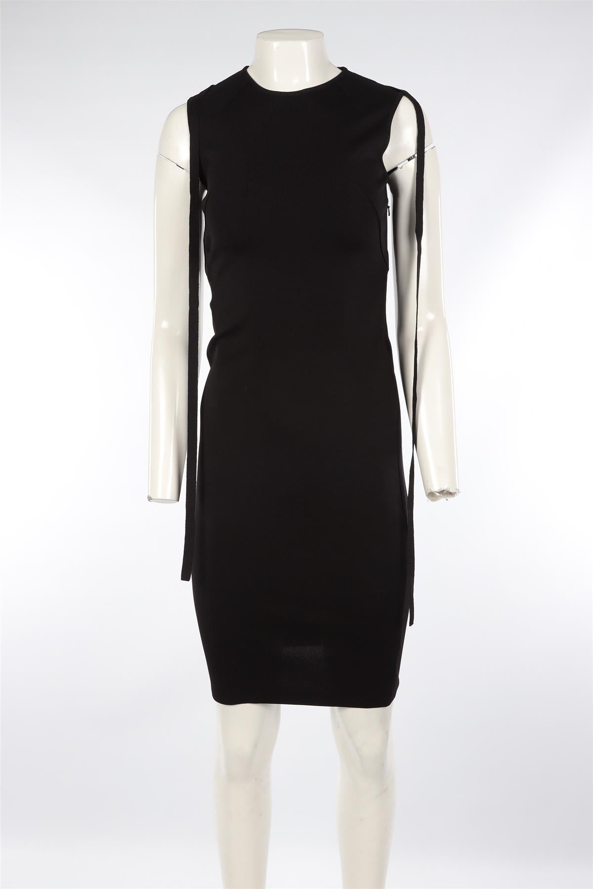 GIVENCHY BLACK KNIT DRESS XSMALL
