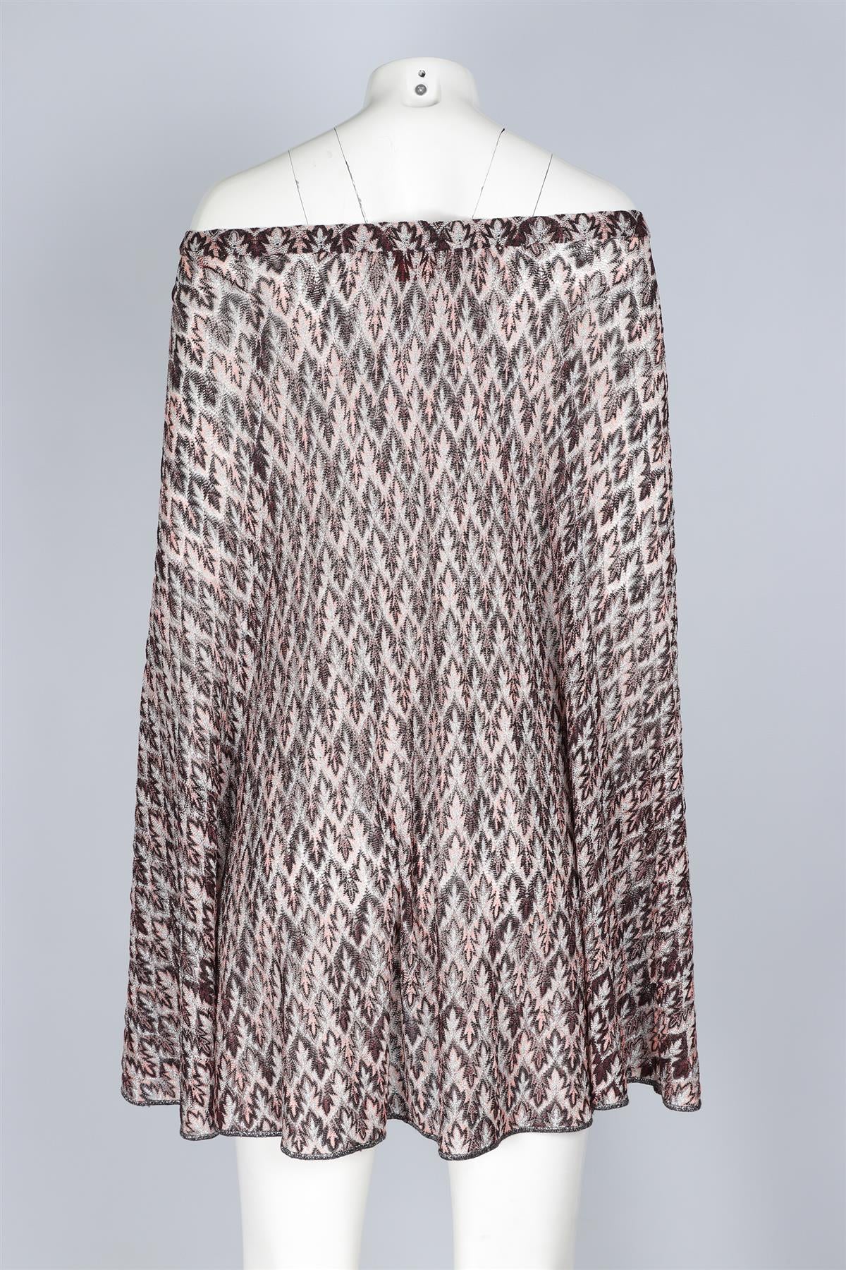 MISSONI MULTI CROCHET PONCHO IT 40 UK 8