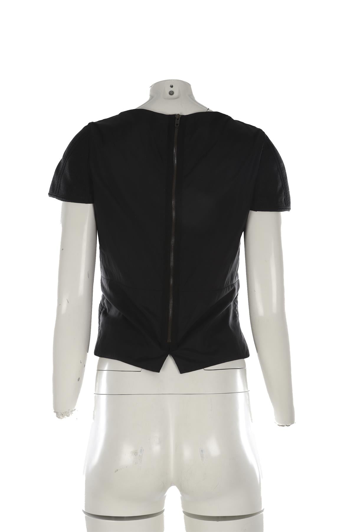 MARNI BLACK NYLON TOP IT 40 UK 8