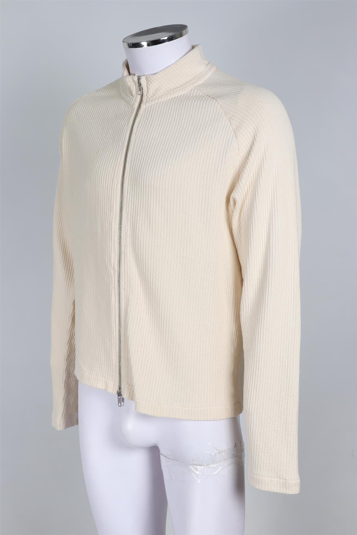 MFPEN CREAM MEN'S COTTON CARDIGAN SMALL