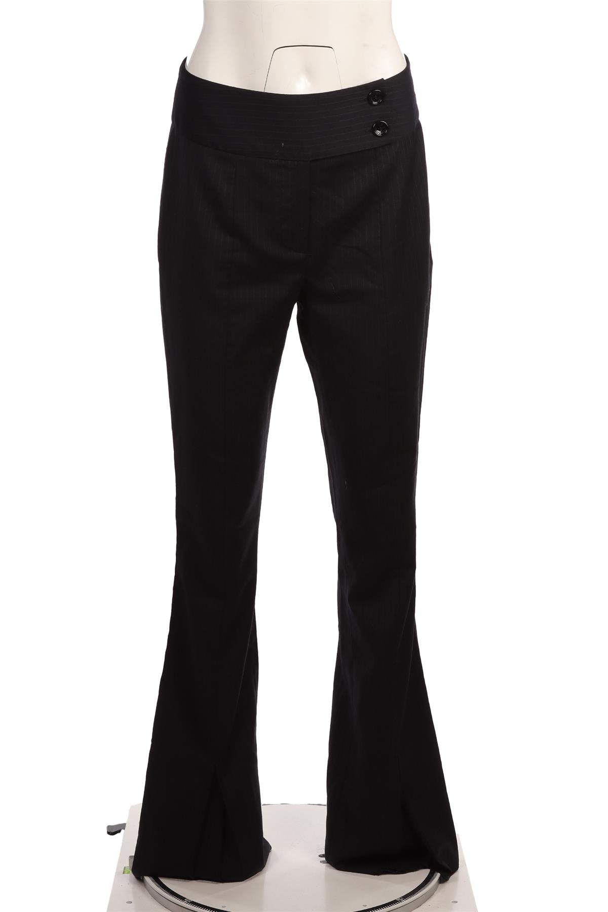 D&G NAVY WOOL STRAIGHT LEGGED PANTS IT 46 UK 14