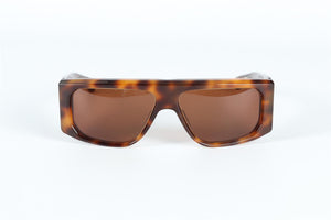 JACQUE MARIE MAGE BROWN CLIFF D FRAME ACETATE SUNGLASSES