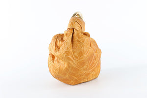 SILVIA TCHERASSI GOLD SOFIA SMALL SATIN TOTE BAG