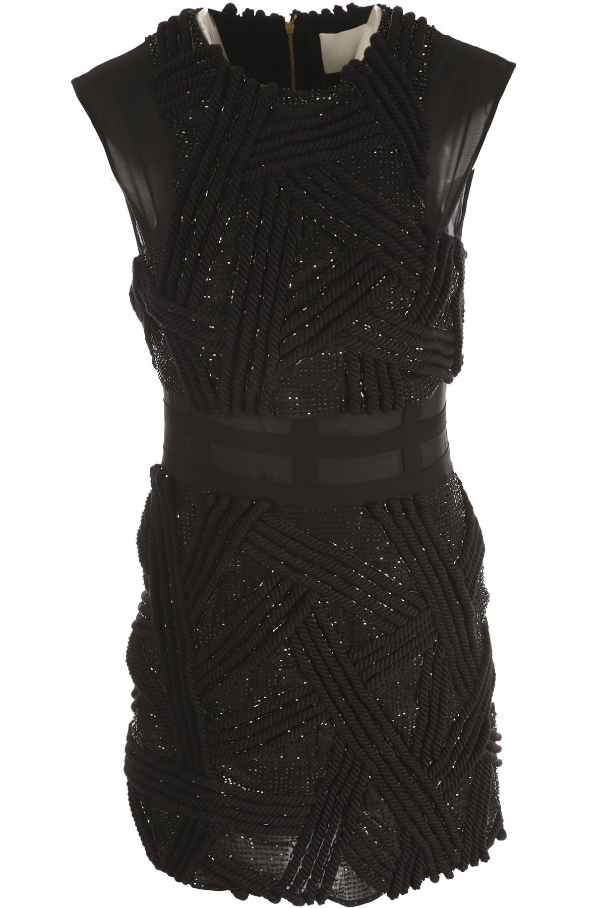 3.1 PHILLIP LIM BLACK SILK MINI DRESS US 2 UK 6